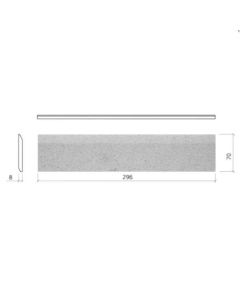 Mosa 76015BN307 Global Collection flaked moonstone white pattern matt 30x7 8mm