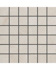Douglas Jones Marbles Vloertegel Mozaiek.30X30cm Wells Cream 9,5mm Mat Ret.F:5X5cm