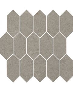 Cercom Archistone 1081964 Wandtegel Mozaiek.30X30cm Grey 9,5mm Mat Moz.Zeskant