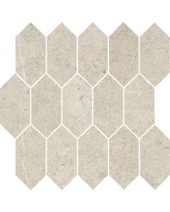 Cercom Archistone 1081967 Wandtegel Mozaiek.30X30cm White 9,5mm Mat Moz.Zeskant