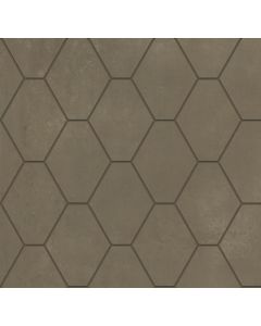 Kronos Metallique ME082 VLtegel Hexagon 311X322 Brune 10Mm Mat R9