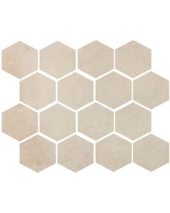 Cercom Residence 1087945 Wandtegel Mozaiek.25X30cm Cream 9,5mm Mat Ret.