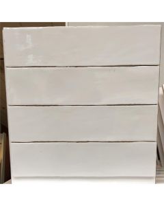 Tebe Vintage Blanco Brillo 7,5X30cm Glans