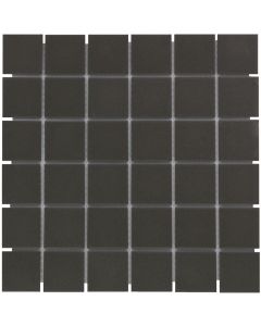 The Mosaic Factory London mozaïektegel 30.9X30.9cm Black Mat (LO1017) - Vierkant