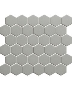 The Mosaic Factory London mozaïektegel 28.2X32.1cm Dark Grey Mat (LOH1015) - Hexagon
