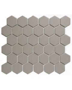 The Mosaic Factory London mozaïektegel 28.2X32.1cm Grey Mat (LOH1029) - Hexagon