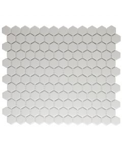 The Mosaic Factory London mozaïektegel 26X30cm White  Mat (LOH2010) - Hexagon