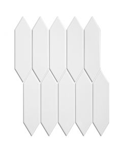 The Mosaic Factory Paris mozaïektegel 25.5X31.5cm White Glans (PAPIC12) - Hexagon