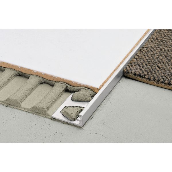 Schluter Schiene AE60/100 Afsluitprof.L=100 H=6 Alu.Bruut mat geanodis.