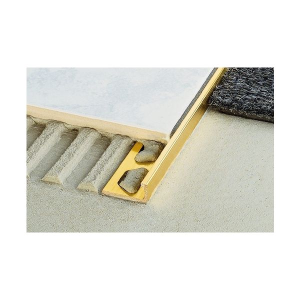 Schluter Schiene AEBS125 Afsluitprof.L=250 H=12,5 Alu.Bruut mat geanodis.