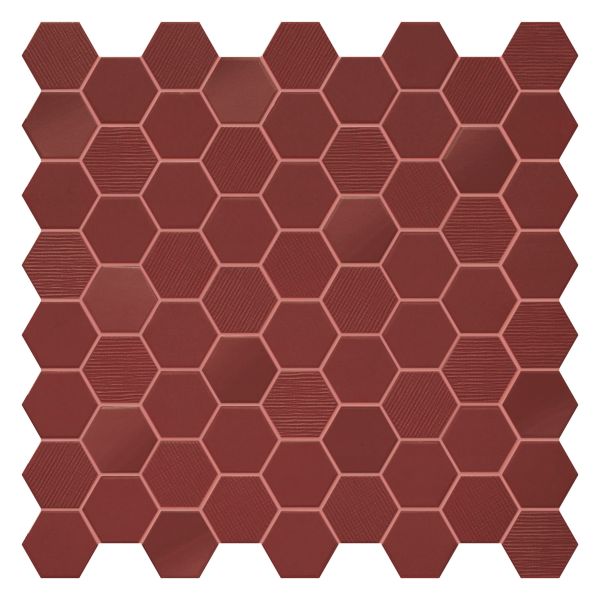 Terratinta Hexa Mos Mix Rusty Red 31,6X31,6 4mm