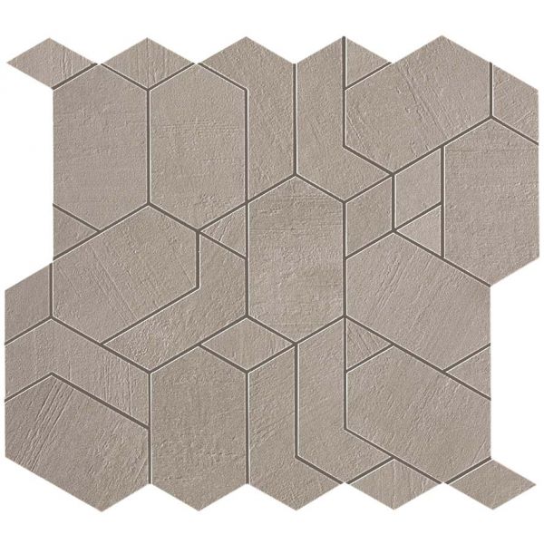 Atlas Concorde Boost AN64 Vloertegel mozaiek 3,1X3,3cm,5cm 9mm mat rect. pearl