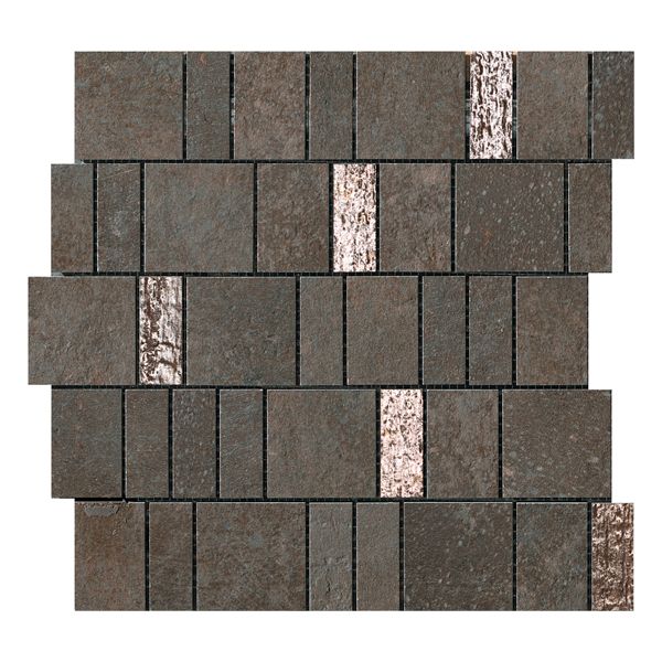 Cercom Temper 1070157 Wandtegel Mozaiek.30X30cm Iron Mos.Met.Mat Ret.