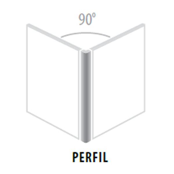 Porcelanosa Metropolitan 100295454 Wandtegel Hoekstr.1,5X45cm Silver 15mm Mat.
