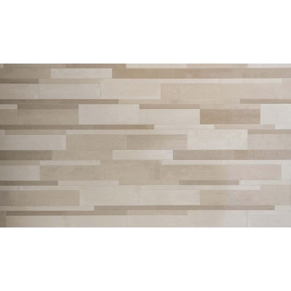 Mosa Beige & Brown l.grijs beige 5x60cm Wandtegel