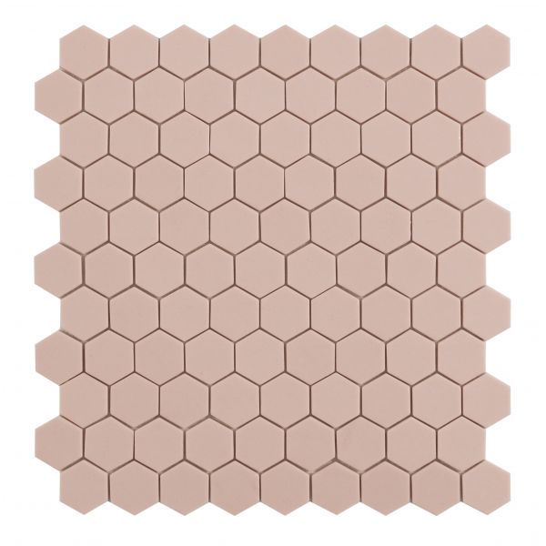 By Goof mozaiek hexagon pink 3,5x3,5cm