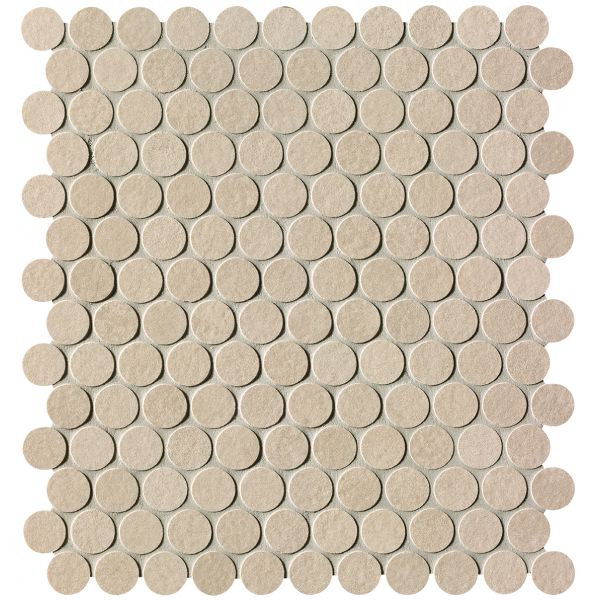 FAP Ceramiche Fap Summer Sabbia rond mosaico mat Ø2,2 op net 29,5x32,5