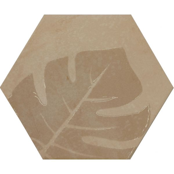 Prissmacer Ceramica Beton Cire Bercy Nude hexagon decor 20x24