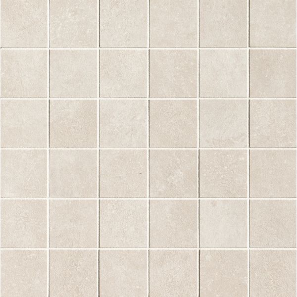 FAP Ceramiche Nobu White macro mosaico 5x5 op net van 30x30