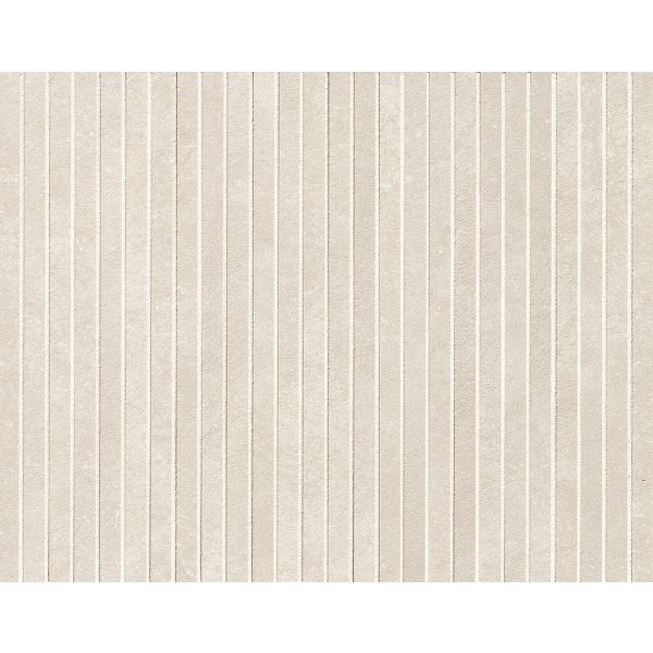 FAP Ceramiche Nobu White tratti mosaico 1x24 rond op net van 24x30,5
