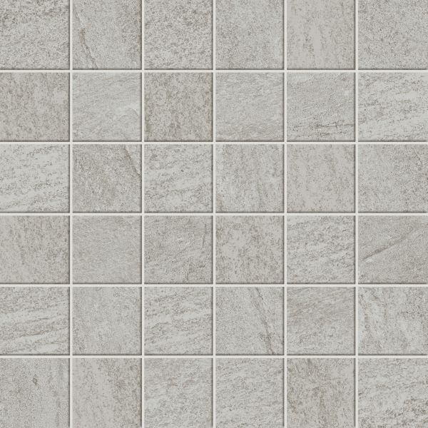 Atlas Concorde Solution Ultrablock Silver mozaiek 5x5 op net van 30x30