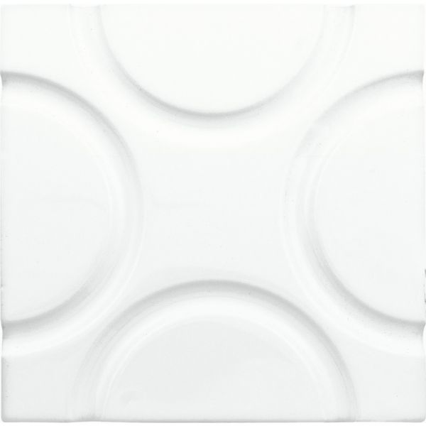 Adex Neri Liso Geo Blanco Z 15x15