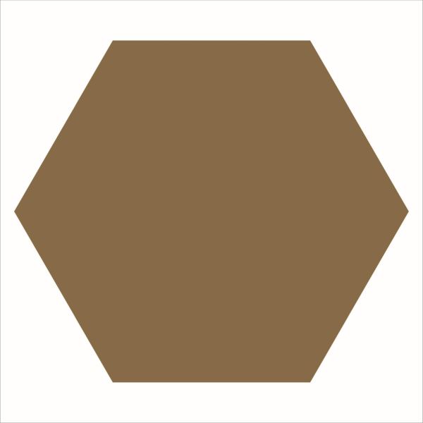 Winckelmans Hexagons 28x29,5cm Bruin 025HE04CF20CAR