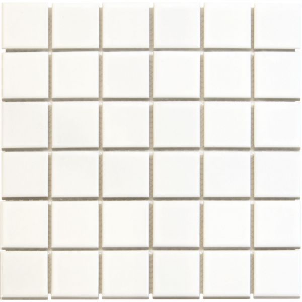 The Mosaic Factory Barcelona mozaïektegel 30.9X30.9cm Extra White Glans (AF13051) - Vierkant
