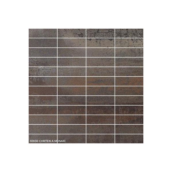 Tau Ceramica Corten 30x30cm Bruin Mozaïek (Corten A Bronce VAJ) direct online kopen