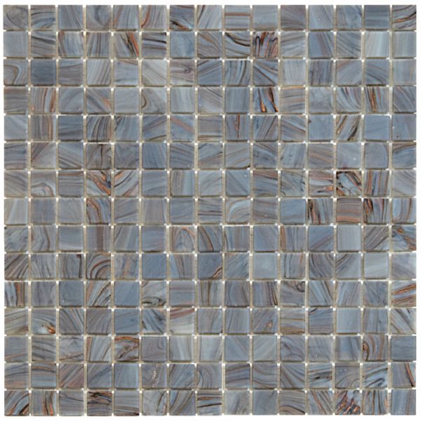The Mosaic Factory Amsterdam mozaïektegel 32.2X32.2cm Medium Grey Glanzend (GMG651) - Vierkant