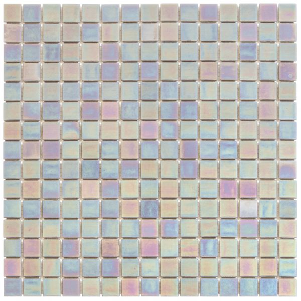 The Mosaic Factory Amsterdam mozaïektegel 32.2X32.2cm Light Grey Glanzend (GMP134) - Vierkant