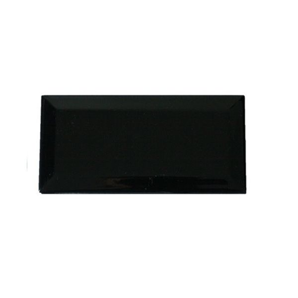 Grandeur Metro 10x20cm Zwart glans (Wandtegel) (Metro Negro Br )