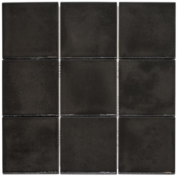 The Mosaic Factory Kasba mozaïektegel 30X30cm Black Glanzend (KAG10915) - Vierkant