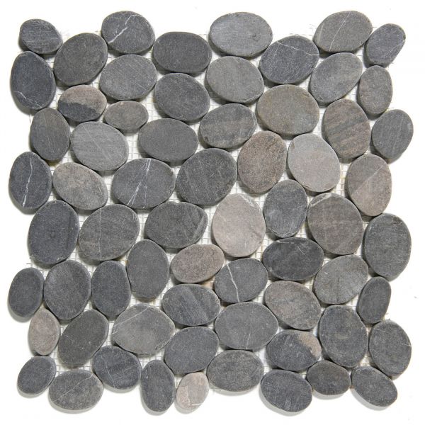 The Mosaic Factory Natural Stone mozaïektegel 30.5X30cm Dark Grey Mat (NMP360) - Organisch