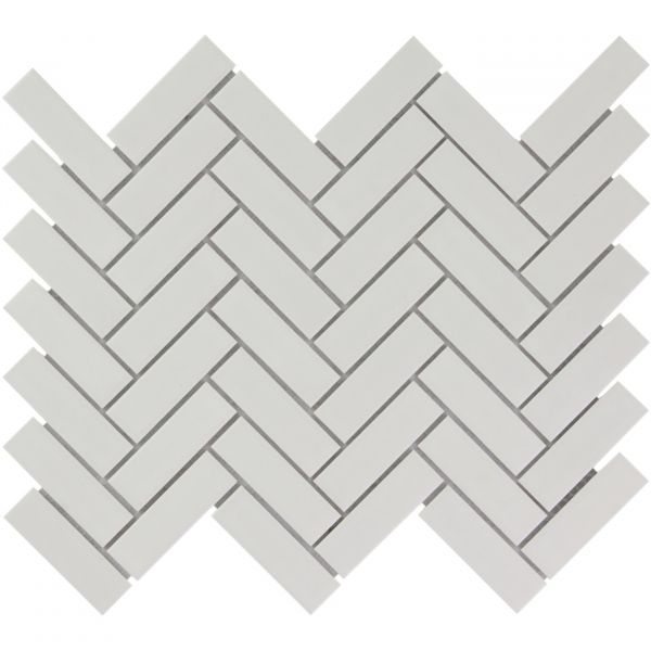 The Mosaic Factory Paris mozaïektegel 24.7X31.8cm White Mat (PAHM140) - Rechthoek