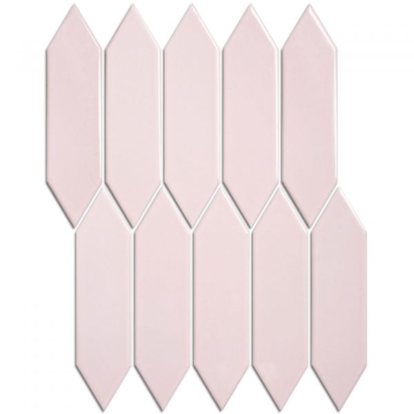 The Mosaic Factory Paris mozaïektegel 25.5X31.5cm Pink Glans (PAPIC72) - Hexagon