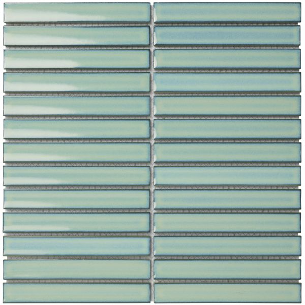 The Mosaic Factory Sevilla mozaïektegel 29.6X29.9cm Turquoise Glans (SEF20125) - Rechthoek