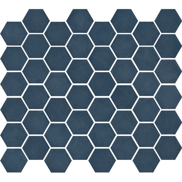 The Mosaic Factory Valencia mozaïektegel 27.6X32.9cm Blue Mat (VAL65M) - Hexagon