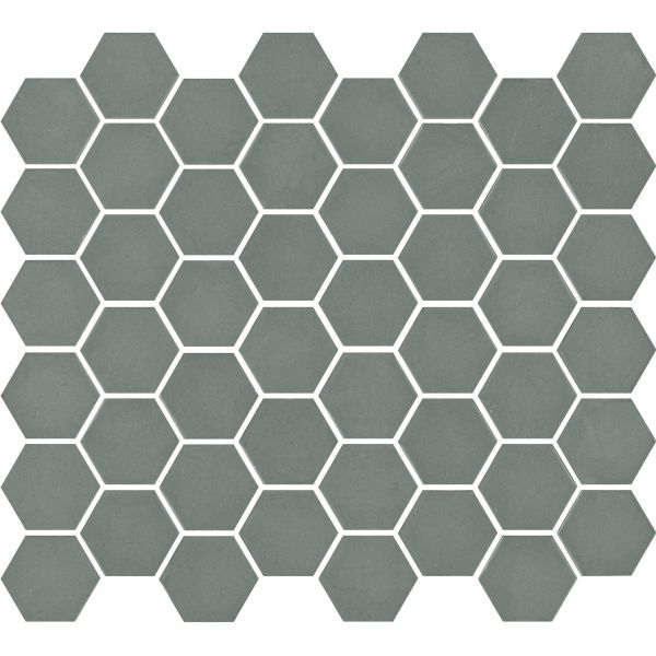 The Mosaic Factory Valencia mozaïektegel 27.6X32.9cm Matt Khaki Mat (VAL82M) - Hexagon