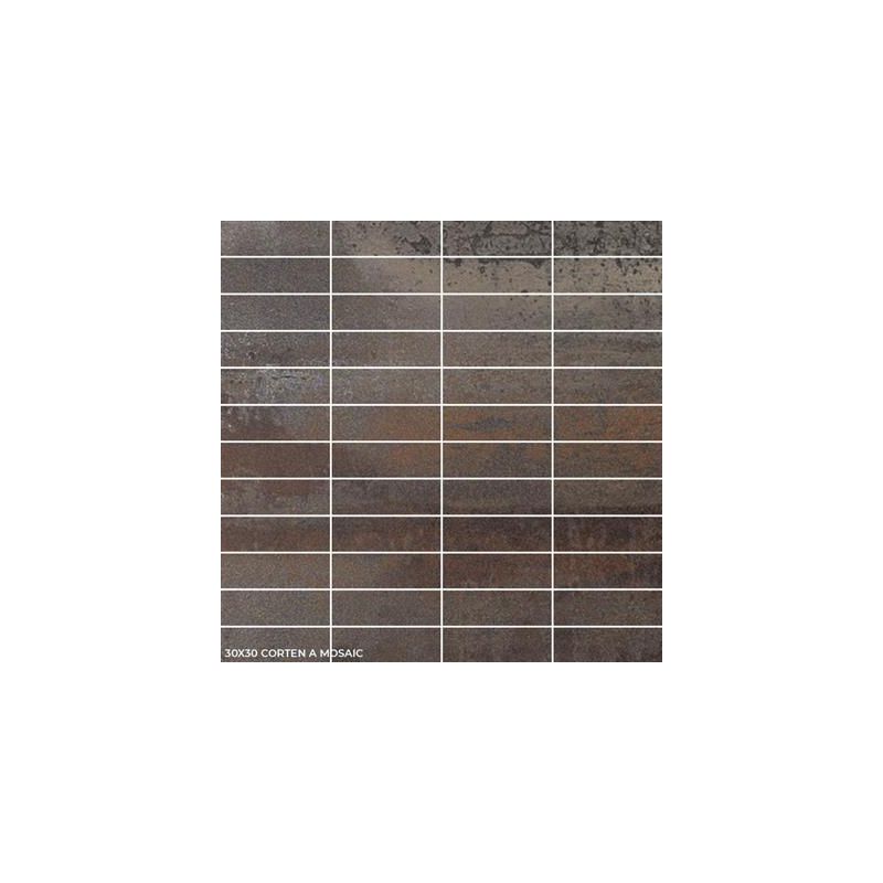 Tau Ceramica Corten 30x30cm Bruin Mozaïek (Corten A Bronce VAJ) direct online kopen